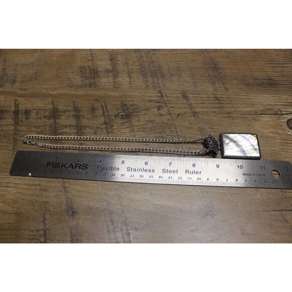 ExEx Claudia Agudelo Pendant Necklace Sterling Abalone Mother of Pearl Jewelry‎ - Picture 11 of 15